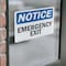 Signmission Exit Sign, Vinyl Decal, 10 in W, 7 in H, Emergency Exit OS-2PACK-NS-D-710-L-11830 - alternate 2